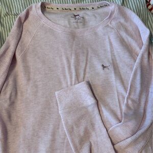 The Black Dog Light Pink Waffle Knit Top